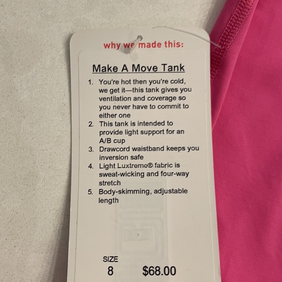 Lululemon Make a move tank - Picture 6 of 6